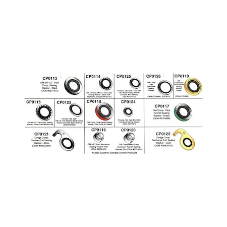 A & I Products Universal Sealing Washer Box Kit 9" x4.7" x1.2" A-CP4018
